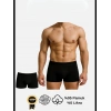 Will Like Pamuklu Düz Siyah Renk Erkek Boxer