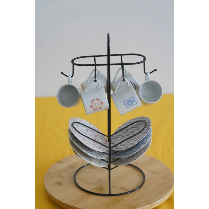 Askılı Uzun Fincan Standı, Fincan Askılığı, Fincan Takımı Standı