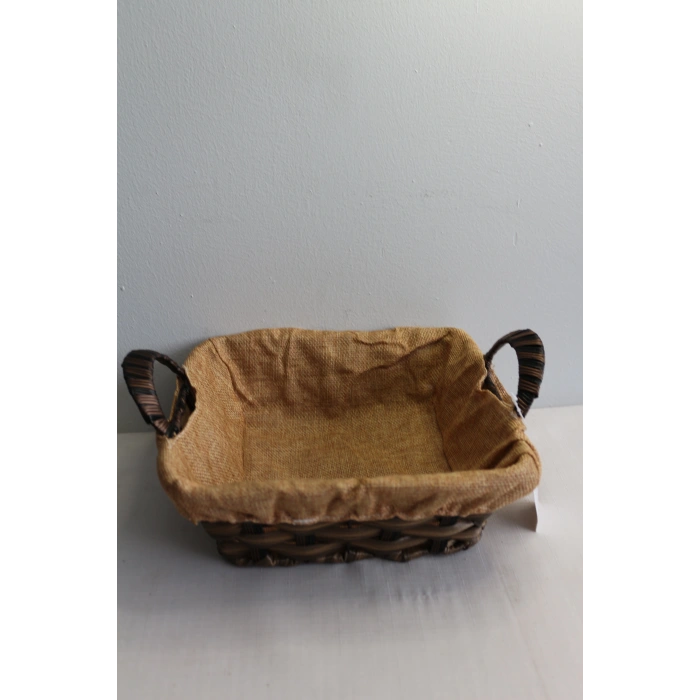 Clk Kare Kumaslı Hasır Sepet 22*8 1046