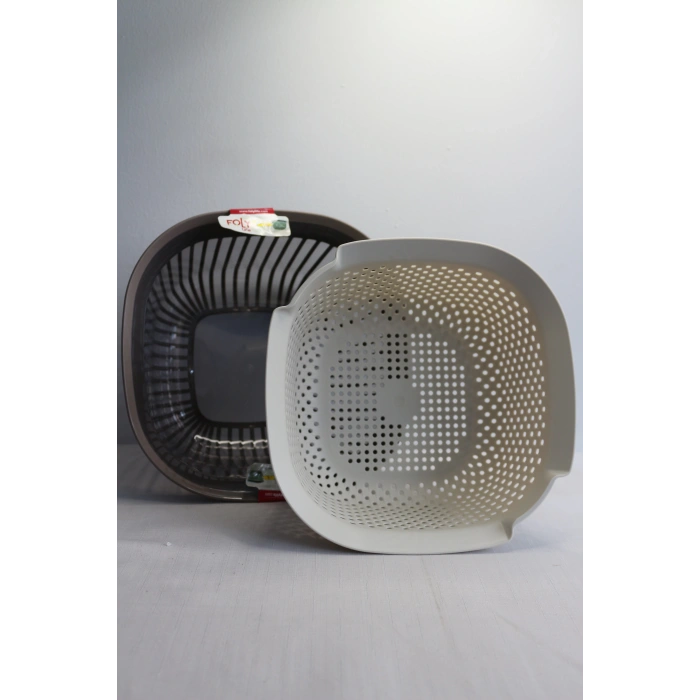 Folylife Linea Süzgeçli Kare Badya 4lt