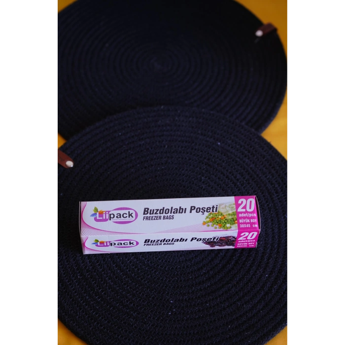Liipack Büyük Boy 20li Buzdolabı Poşeti 30x45cm