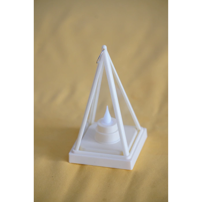 Lotus Dekoratif Sarı Ledli Mum