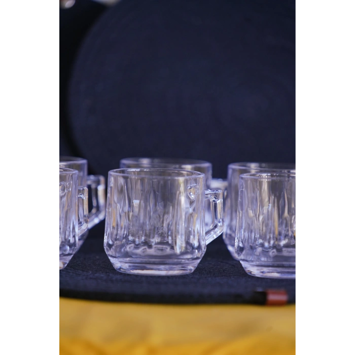 Panayır Home Blinkmax Kulplu Şeffaf 6lı Fincan Bardak GLS-200