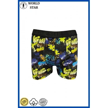 Will Like Likralı Pamuklu Renkli Erkek Boxer