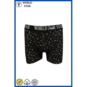 Will Like Likralı Pamuklu Renkli Erkek Boxer