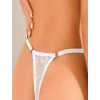 Will Like Beyaz Bacak Bantlı Dantelli Fantezi String Tanga