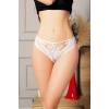 Will Like Beyaz Dantelli Metal Aksesuarlı Fantezi Külot