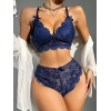 Will Like Lacivert Dantelli Fantezi Bralet Sütyen Takımı