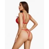 Will Like Özel Bölgesi Açık Göğüs Detaylı Kırmızı Fantezi Body