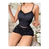 Will Like Yıldız Desenli Askılı Şortlu Pijama Takımı