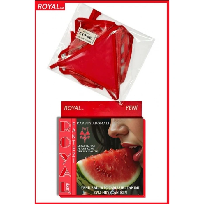 Will Like Fantezi Tüketilebilen Yenilebilir Karpuz Aromalı İç Çamaşırı Takımı