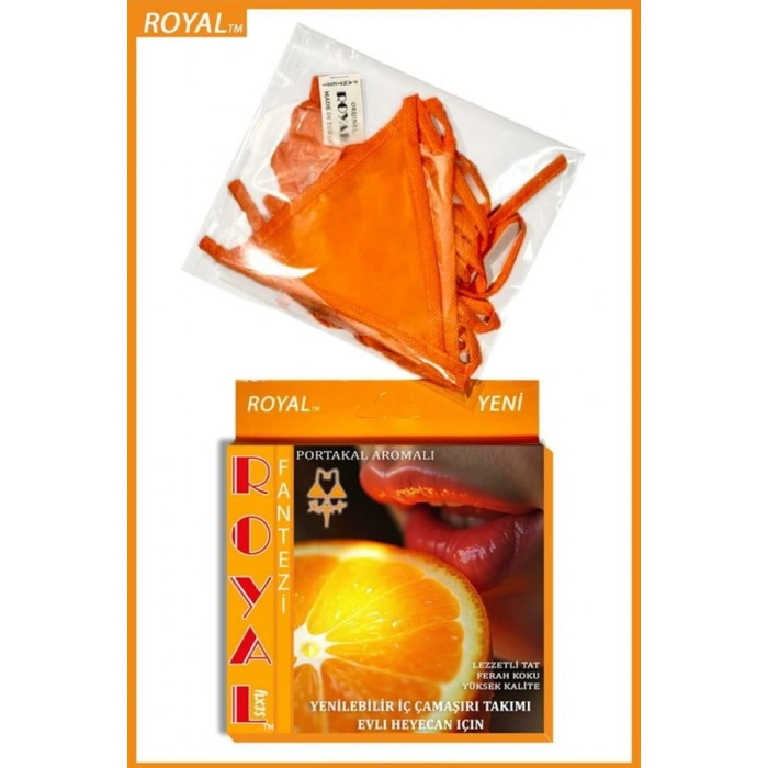 Will Like Fantezi Tüketilebilen Yenilebilir Portakal Aromalı İç Çamaşırı Takımı