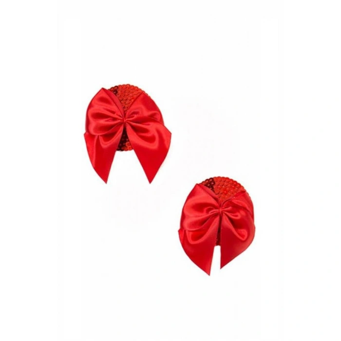 Will Like Kırmızı Fiyonklu Fantezi Göğüs Ucu Kapatıcı