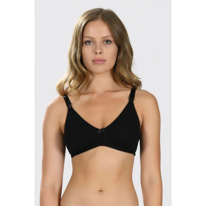 Will Like Siyah Dikişsiz Emzirme Sütyeni