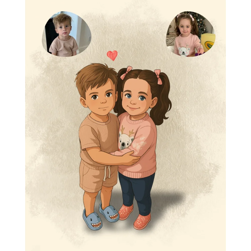 “Çocukluğum” Vektörel Hâtıra birleştirme Çizimi