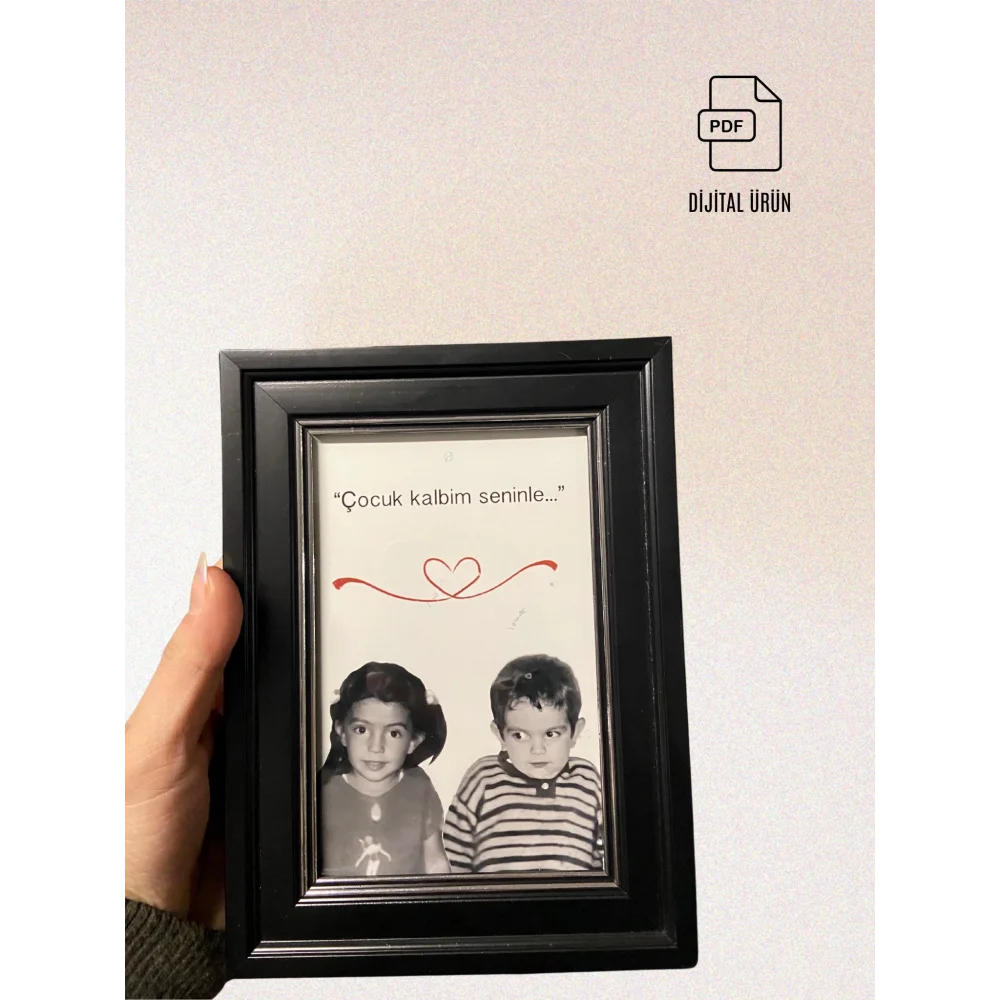 Çocukluk Fotoğrafı Birleştirme Tasarımı