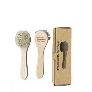 % 100 Doğal At Kılı Yüz Fırçası