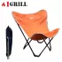 IGRILL Turuncu Katlanır Taşıma Çantalı Portatif Kamp Sandalyesi
