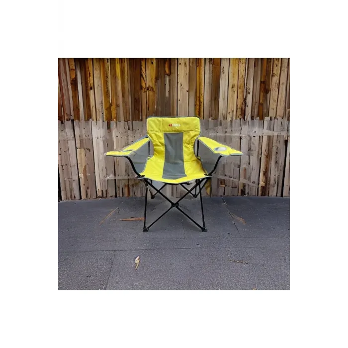 IGRILL Sarı Katlanır Kamp, Piknik ve Plaj Sandalyesi | Taşıma Çantalı