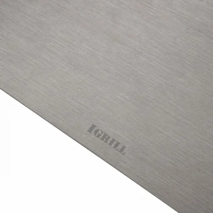 IGRILL Et Kesme Tahtası 304 Paslanmaz Çelik 32x24cm - Hijyenik Çift Taraflı Mutfak Tezgah Üstü Kesim Panosu