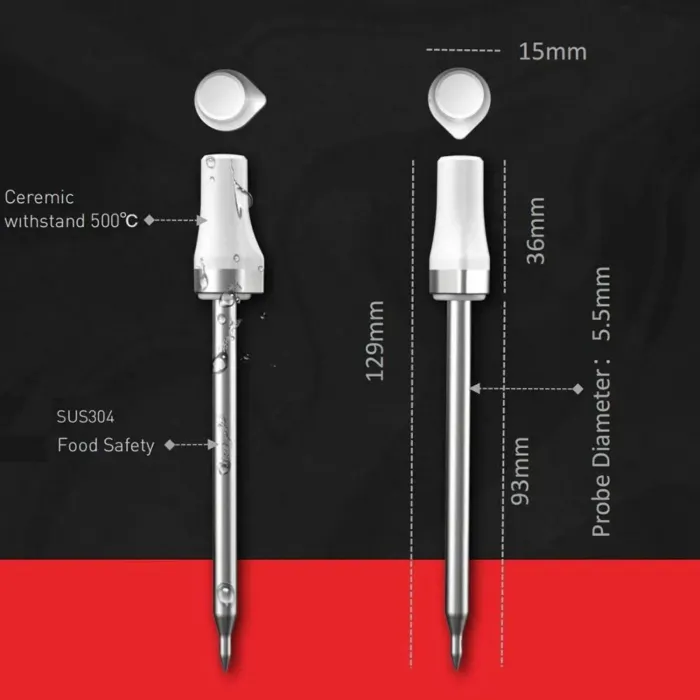 IGRILL Tam Kablosuz (Bluetooth) Seramik Sıcaklık Ölçer Gıda Termometresi