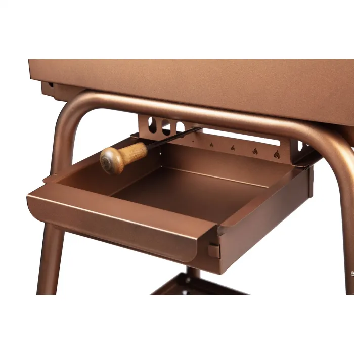 IGRILL Barbekü 1000 mm Kömürlü Mangal (Kahverengi)