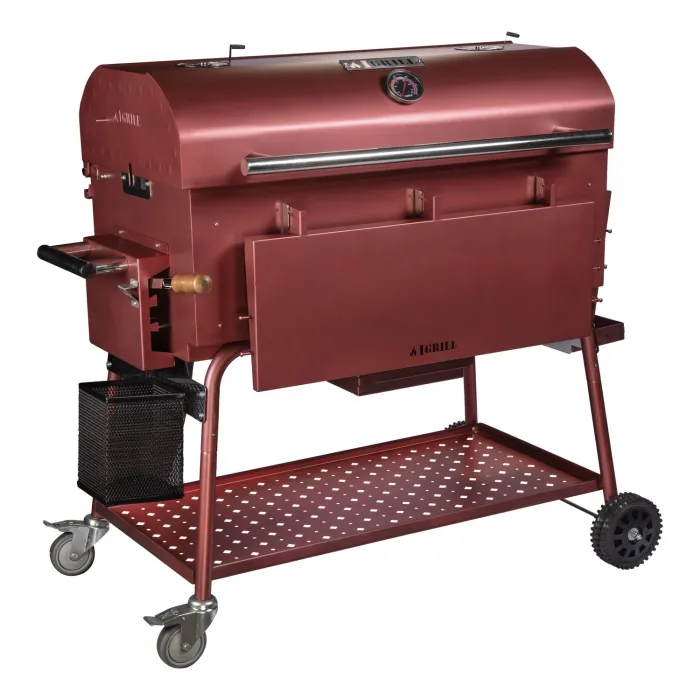 IGRILL Barbekü 1000 mm Kömürlü Mangal (Kırmızı)