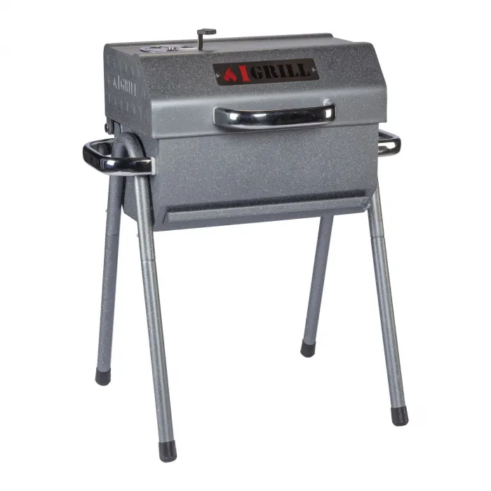 IGRILL Barbekü Cube 402 mm Kömürlü Mangal (Gri)