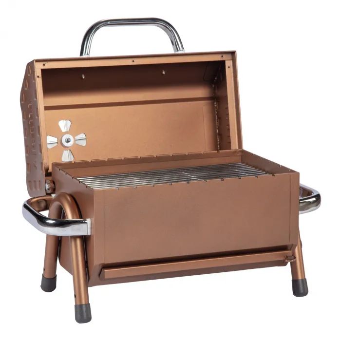 IGRILL Barbekü Cube 402 mm Kömürlü Mangal (Kahverengi)