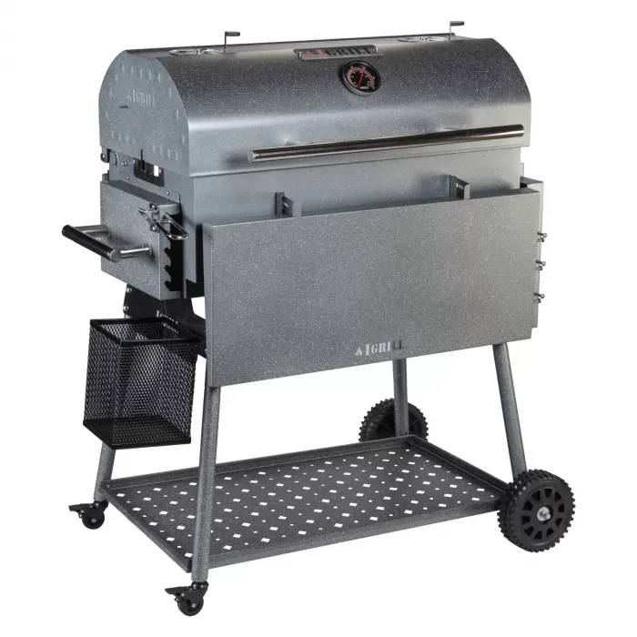 IGRILL Barbekü Elite 740 mm Kömürlü Gri Mangal - Master Grill Set