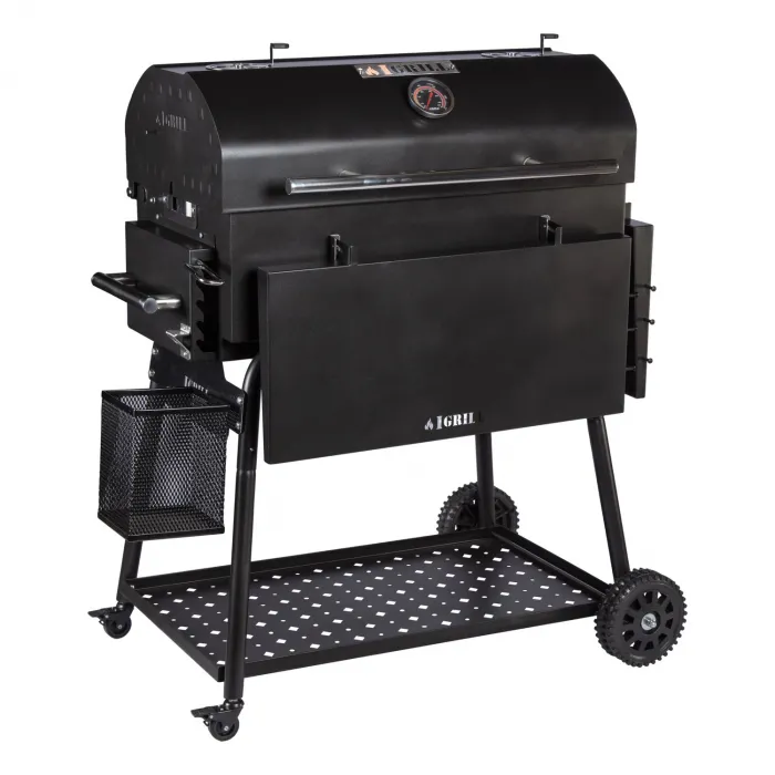 IGRILL Barbekü Elite 740 mm Kömürlü Mangal (Siyah)