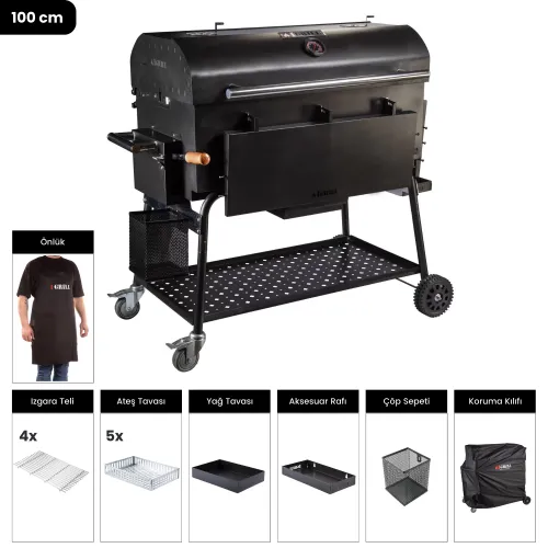 IGRILL Barbecue 1000 mm Charcoal Grill (Black)