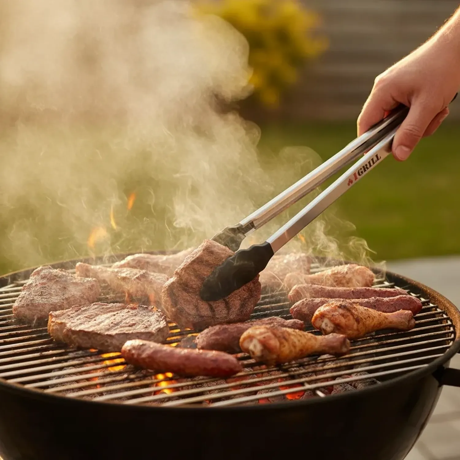 IGRILL Silicone-Tipped BBQ Grill Fork (45cm)