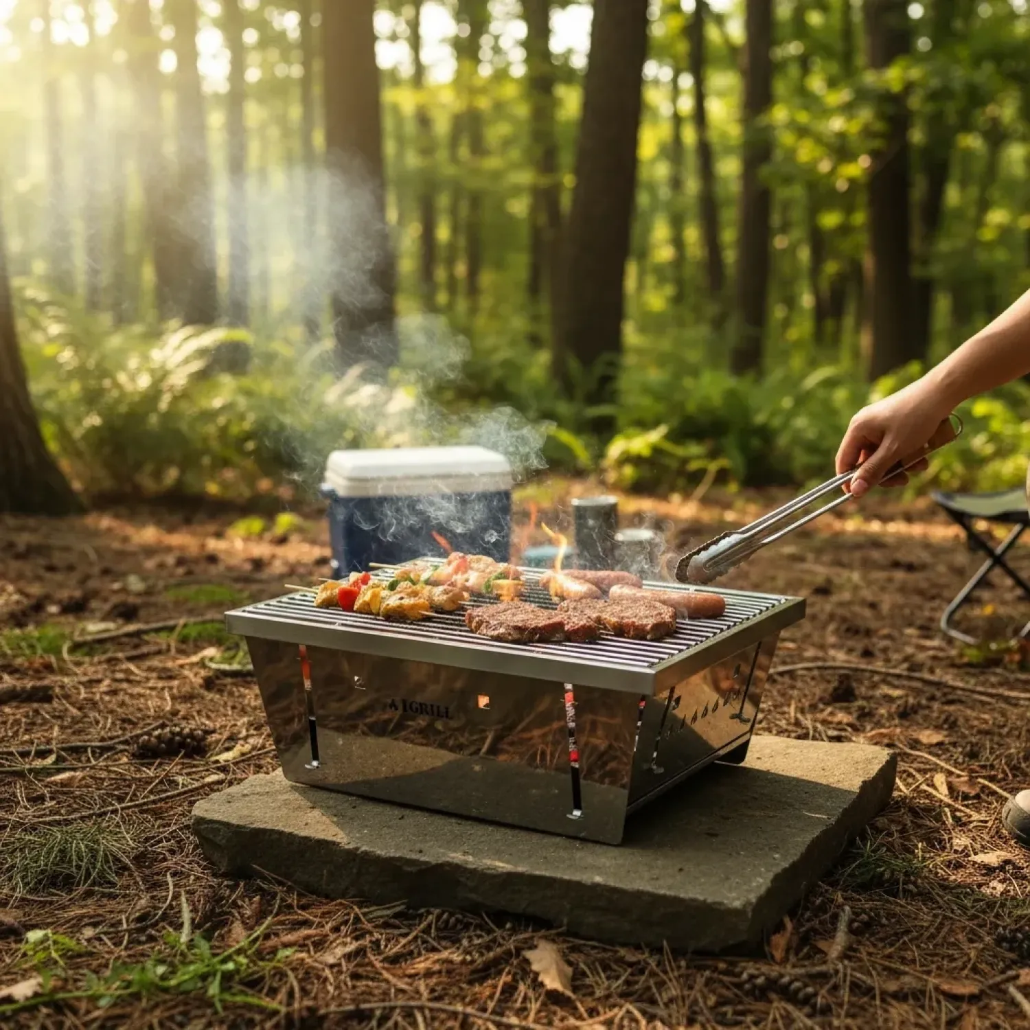 IGRILL Folding Portable Grill with Carry Bag