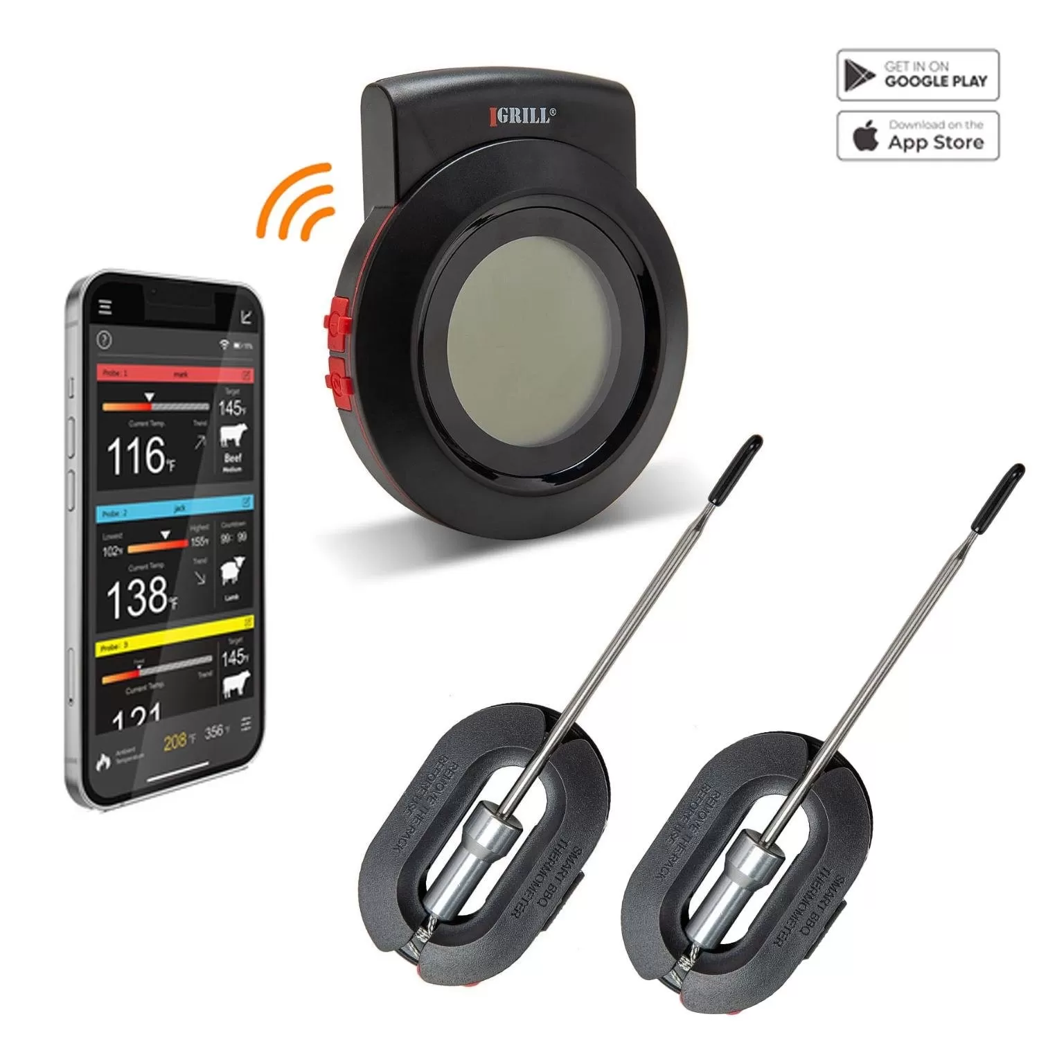 IGRILL Bluetooth Digital Barbecue & Grill Meat Thermometer