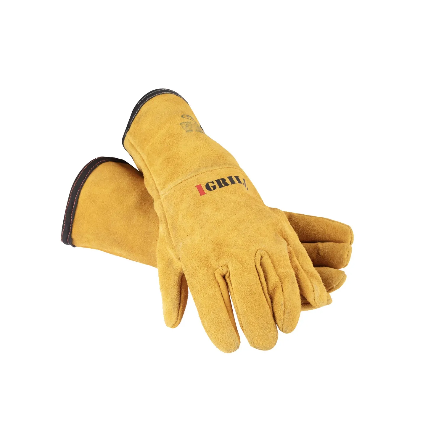 IGRILL Beef Leather High Heat Resistant Barbecue Grill and Oven Glove