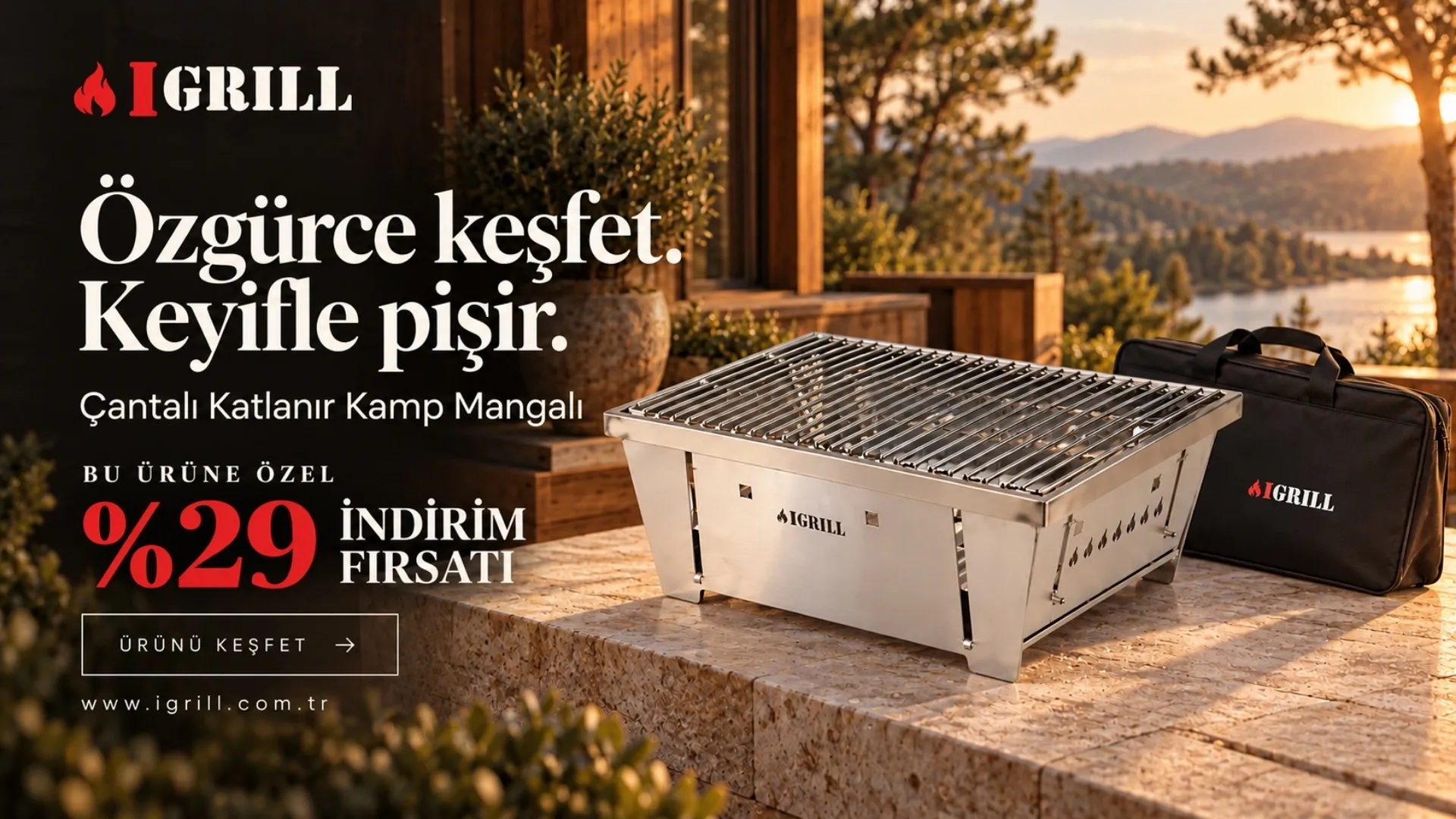 Katlanır Portatif Mangal