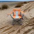 IGRILL Turuncu Katlanır Kamp, Piknik ve Plaj Sandalyesi | Taşıma Çantalı