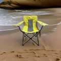 IGRILL Sarı Katlanır Kamp, Piknik ve Plaj Sandalyesi | Taşıma Çantalı