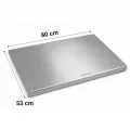 IGRILL Tezgah Üstü Kesme Tahtası 304 Paslanmaz Çelik 60x53cm Et Doğrama ve Mutfak Hazırlık Panosu