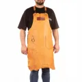 IGRILL Leather Apron Open Brown Adjustable Strap Crazy Leather Craftsmanship Apron