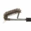 IGRILL BBQ Four-Row Steel Cleaning Brush and Scraping Blade