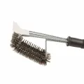 IGRILL BBQ Four-Row Steel Cleaning Brush and Scraping Blade