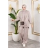Modal Kumaş Bej Oversize İkili Takım