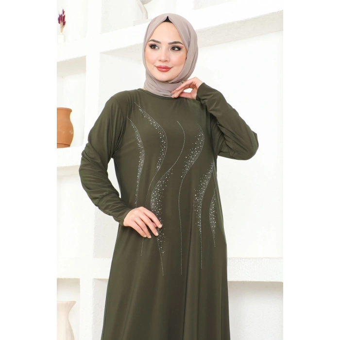 Sandy Taşlı Elbise