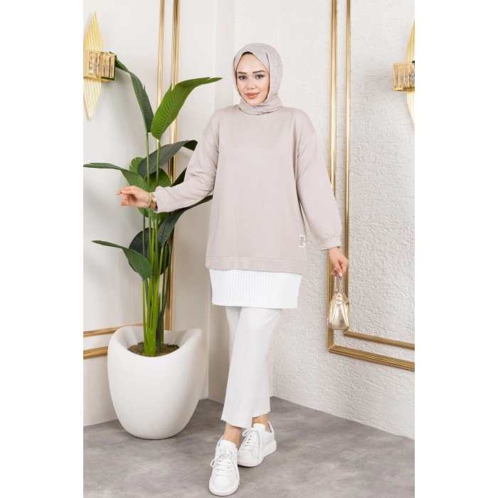 Kadın Piliseli Modal Kumaş Tunik