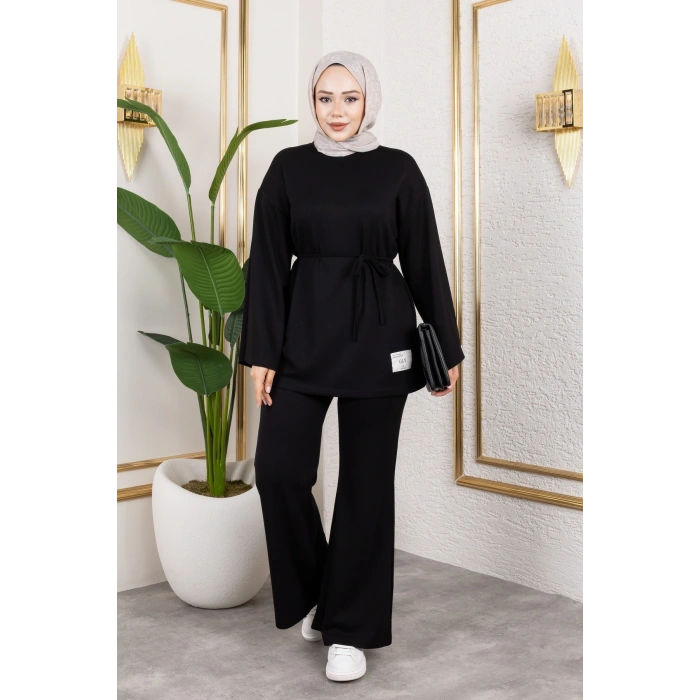 Modal Kumaş İspanyol Paça Takım