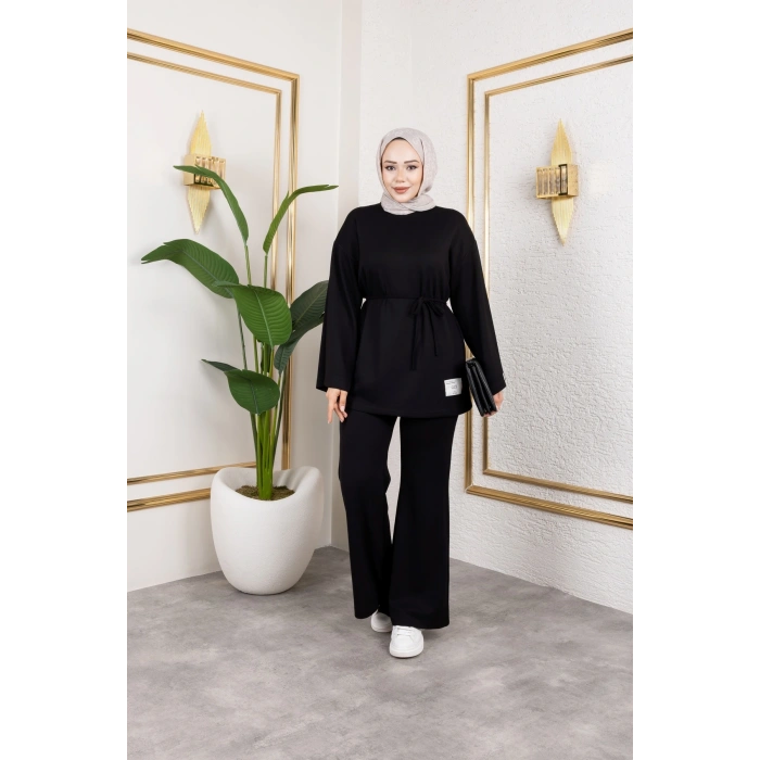 Modal Kumaş İspanyol Paça Takım