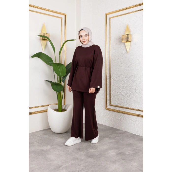 Modal Kumaş İspanyol Paça Takım