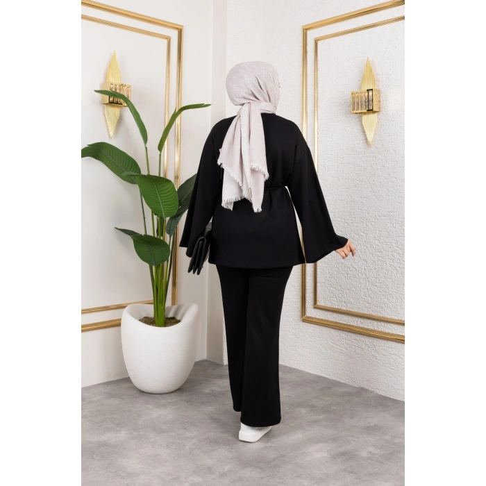 Modal Kumaş İspanyol Paça Takım